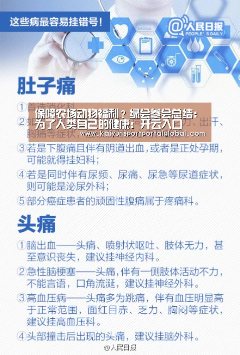 保障农场动物福利?绿会参会总结:为了人类自己的健康:开云入口(图2) 开云体育